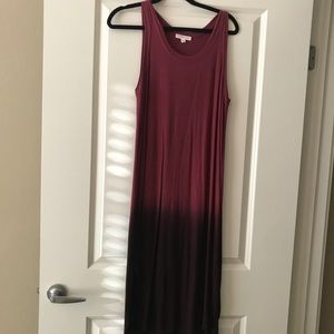 Socialite maroon dress